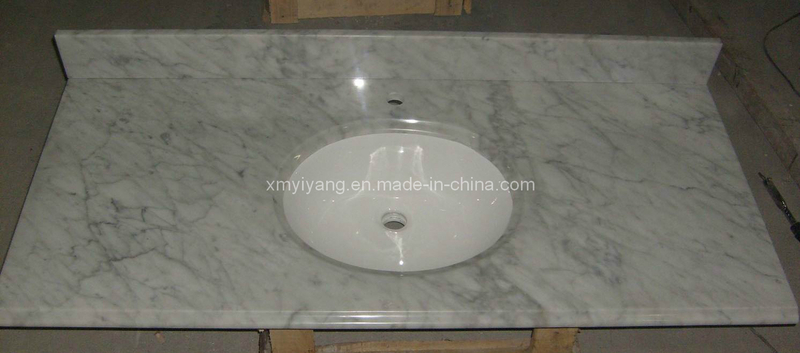 White Marble Countertop for Kitchen/Bathroom (YY-Carrara white Vanity)