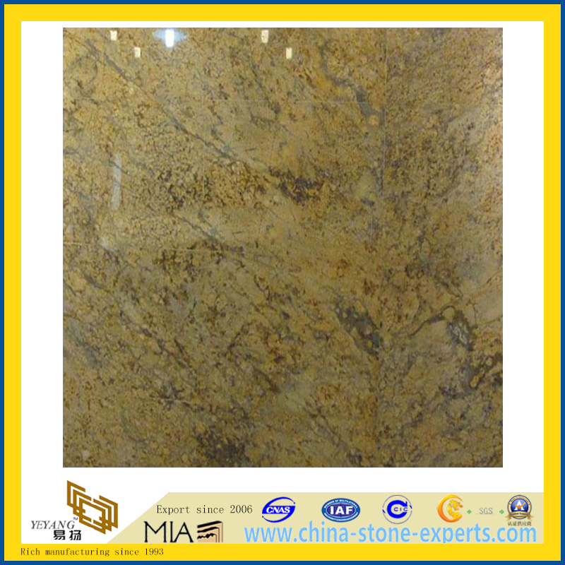 Hot Sale Chinese Diamond Like Flowers Granite Flooring Tiles (YQG-GT1193)