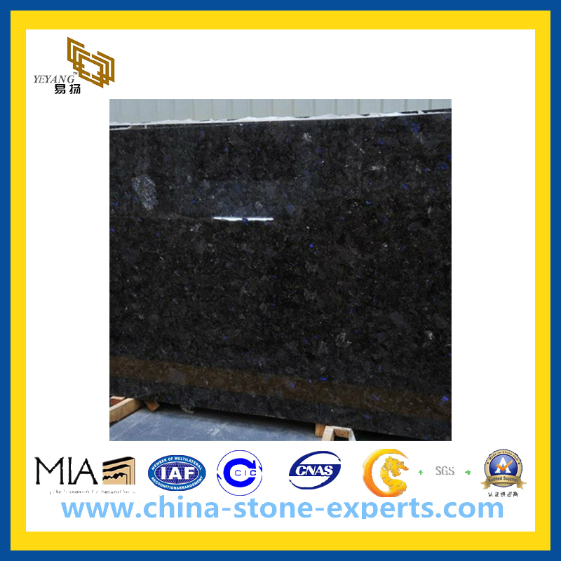 Black Galaxy Granite Countertop for Kitchen or Bathroom(YQG-GC1064)