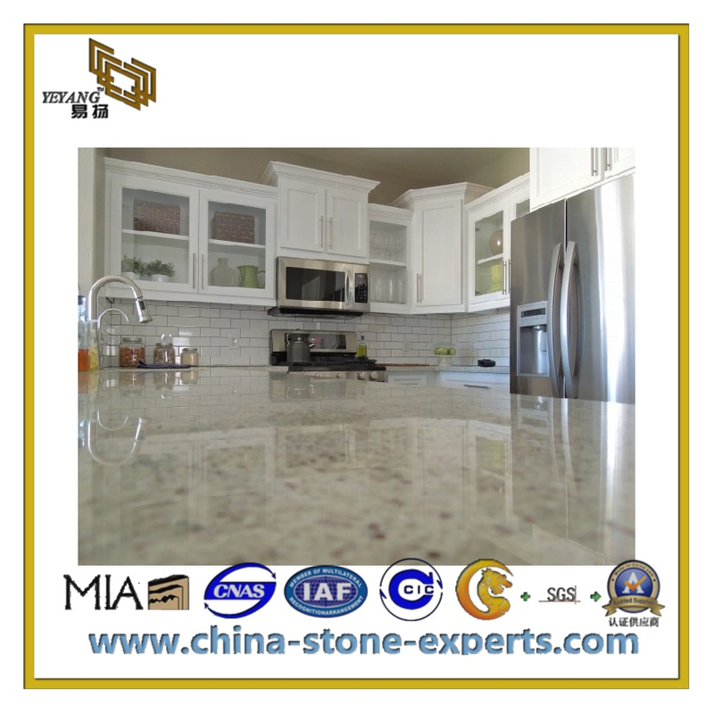 Popular Spray White Granite for Countertop / Kitchen / Vanity Top(YQC-GC1018)