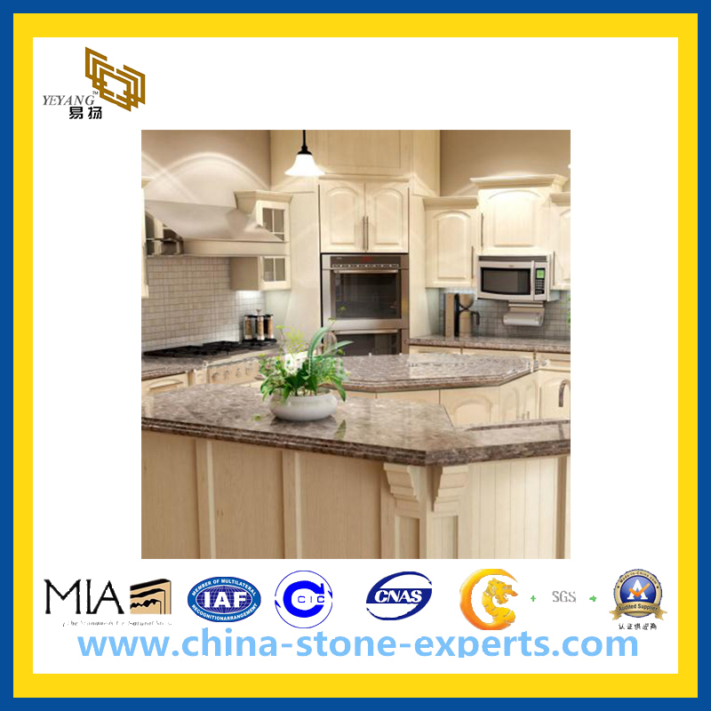 Polished White Flower Granite for Countertop / Kitchen / Vanity Top(YQC-GC1020)