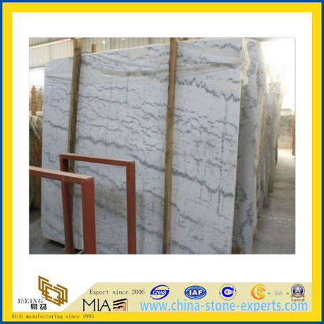 Chinese Guangxi White Marble Slab for Flooring Decoration