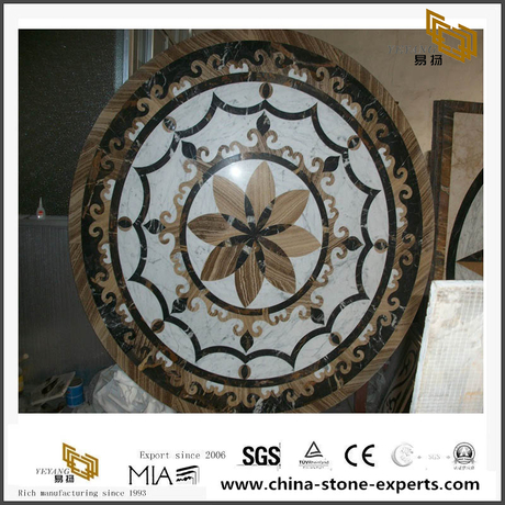 Marble Mosaic Medallion By Waterject Stone Wholesale For Flooring