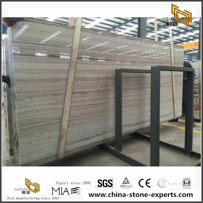 Chinese Natural Crystal Wooden Marble for Floor and Wall Tile
