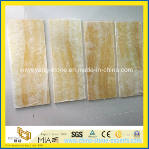 Translucent Honey Onyx Glass Composite Panel for Interior Walling