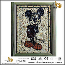 Flower Marble Stone Waterjet Mosaic Medallion Pattern For Floor
