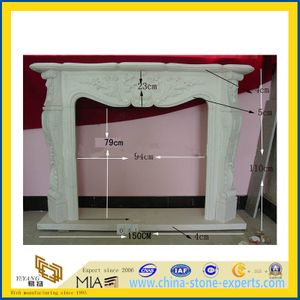 Natural Stone Marble & Granite Fireplace (YQC)