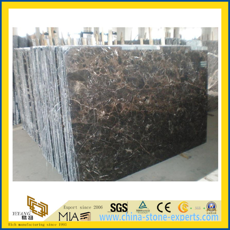 Chinese Emperador Dark Marble Slab for Countertop/Vanity Top/Flooring