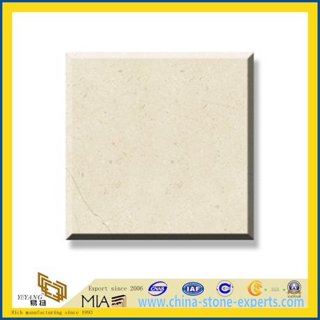Polished Natural Stone Busa Beige Marble Slabs for Wall/Flooring (YQC)