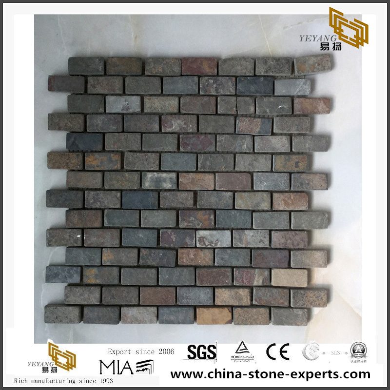 Classic Natural Slate Stone Mosaic Old Look Style Discount Sale