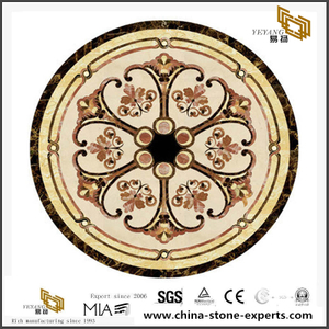 Traditional Chinese Style Pattern Medallion Marble Stone Waterjet Tile Top Sale