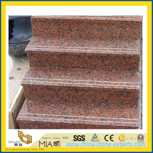 Red Honed Granite Stairs for Outdoor Floor Paving