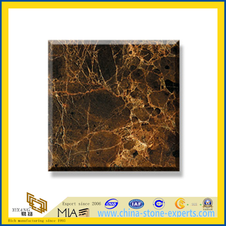 Polished Natural Stone Marron Emperador Marble Slabs for Wall/Flooring (YQC)