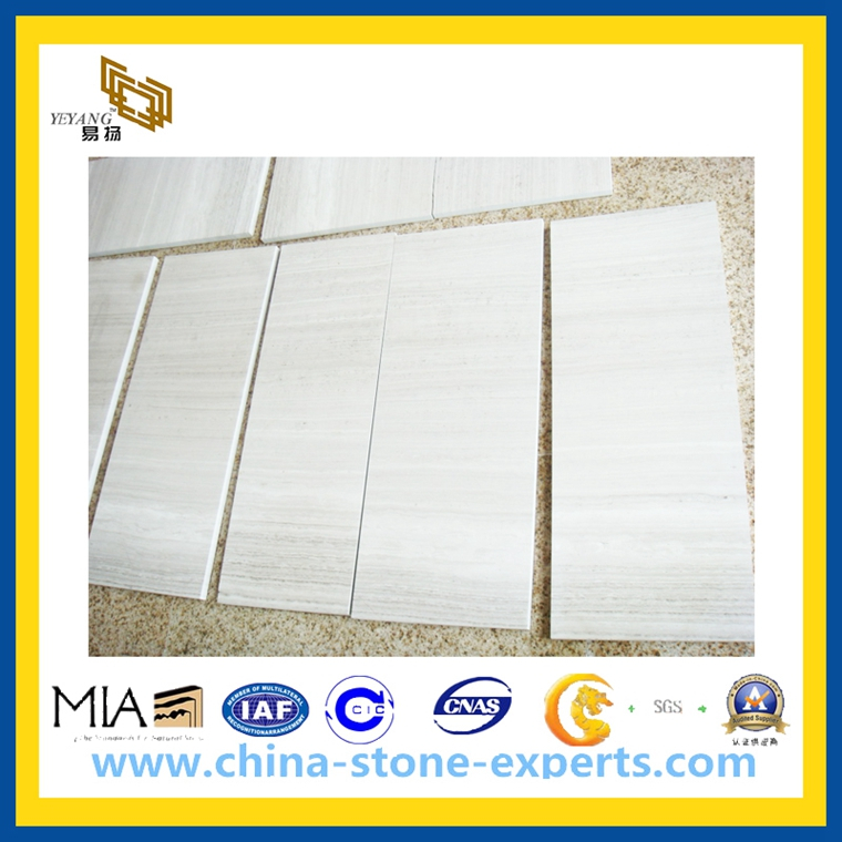 30X60cm Wooden White Marble Tile for Project in Canada (YYT)