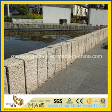 G682 Rusty Yellow Granite Stone Fencing for Garden or Patio