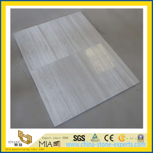 Wholesale White Wooden Grain Marble Tiles for Kitchen/Bathroom Wall &amp; Floor