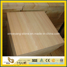 Natural Yellow Wooden Vein Sandstone for Walling &amp; Flooring