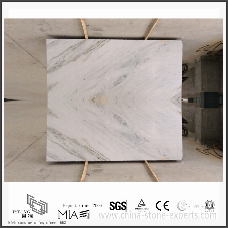 Arabescato Venato White Marble Slabs for Bathroom Vanity tops (YQW-MSA2109)