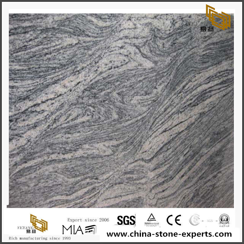 Dark Grey Colombo Juparana Granite Tiles For Countertop