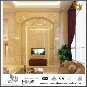 Latest Design Golden Marble Background for Hall Design (YQW-MB0726028）