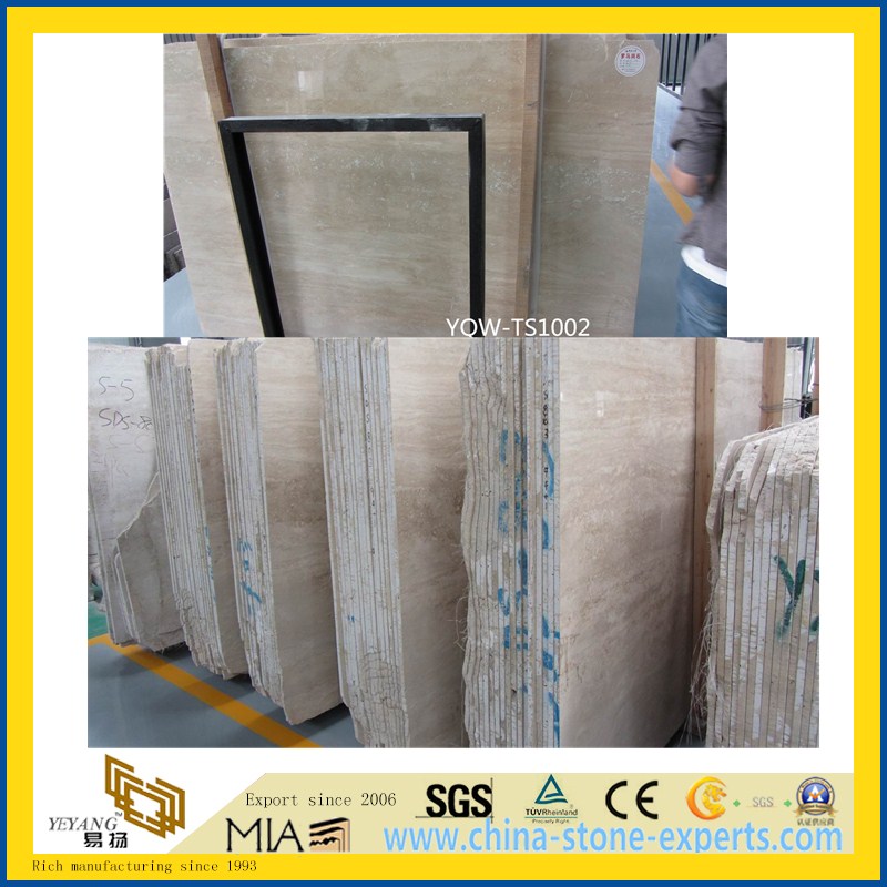 Roman Travertine Slab for Hotel Wall ,Floor Tile or Stairs(YQW-RS0715001)