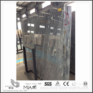 Diy New Roman Ice Dark Grey Marble Slab for Kitchen/Bathroom Countertops & Floor Tiles(YQW-MS31014)