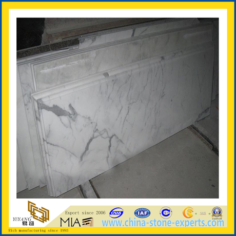 Italian marble carrara white countertop (YQA-MC1008)