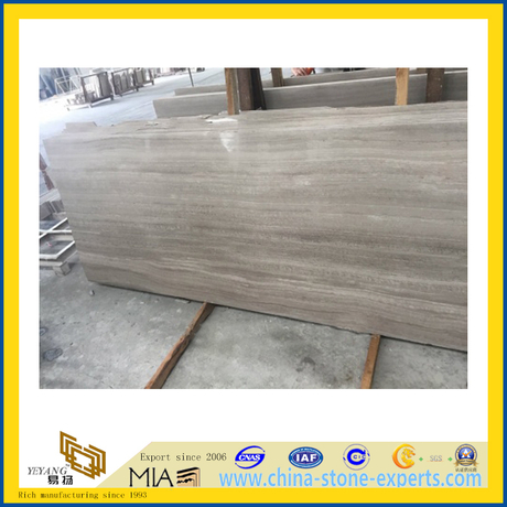Light Grey Wood Marble for Flooring Decoration