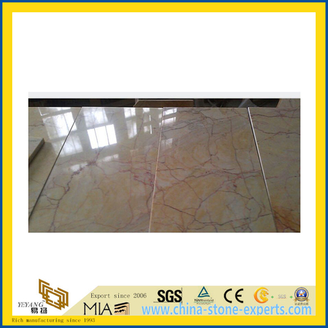 Natural Polished Beige Cream Marble Tile for Wall/Flooring (YQC)