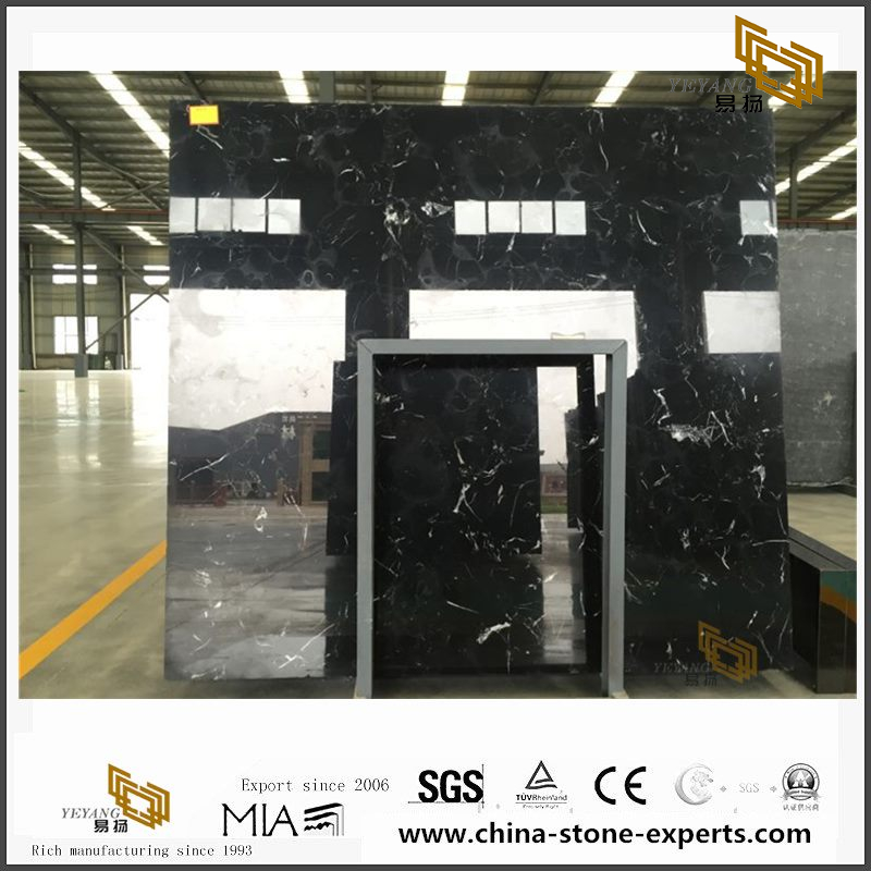 Buy Discount New Black Ice Flower Marble for Home Design(YQW-MSB102103)