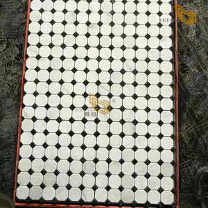 China Quality Polished Carrara White Marble Mosaic for Floor Tile