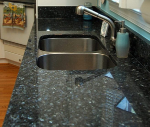 Fancy Blue Pearl Granite Kitchen Countertop Project -YEYANG STONE FACTORY