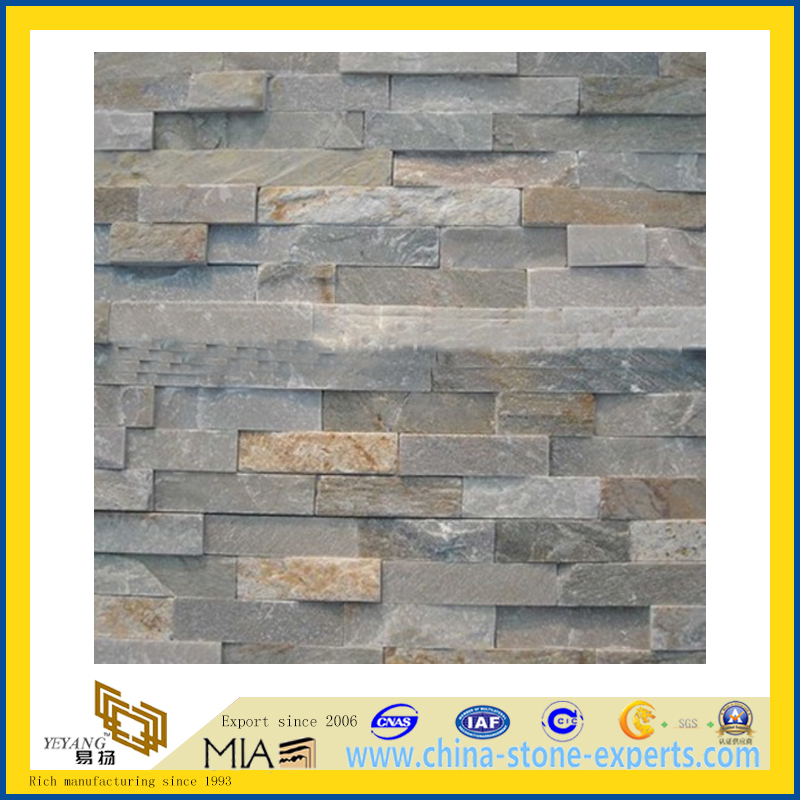 Cheap Price Natural Slate Veneer Culture Stone for Wall Cladding (YQA-S1010)