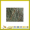 Polished Natural Rain Forest Green Marble Slabs for Countertop/Vanitytop (YQC)