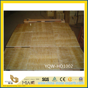 Polished Yellow Honey Onyx Floor Tile for Hotel Flooring Decoration