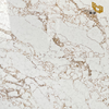 White Quartz Countertops with Gold Veins for Bathroom And Kitchen B4045