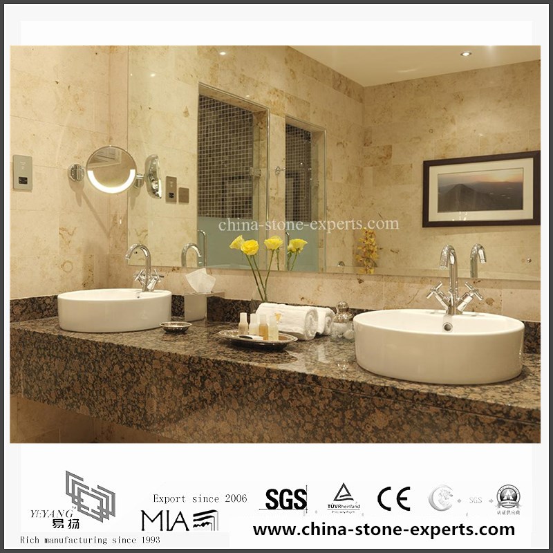 Quality Natural Baltic Brown Granite Vanity tops for Bathroom,Hotel (YQW-GC06051909)