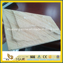 Natural Yellow Sandstone Mushroom Tile for Exterior Wall Cladding