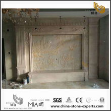 Luxury White Marble Background for Hall,Bathroom Wall Design (YQW-MB072601）