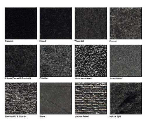 What Kinds Of Granite Finishes Are There Yeyang Stone China Surface Finishes