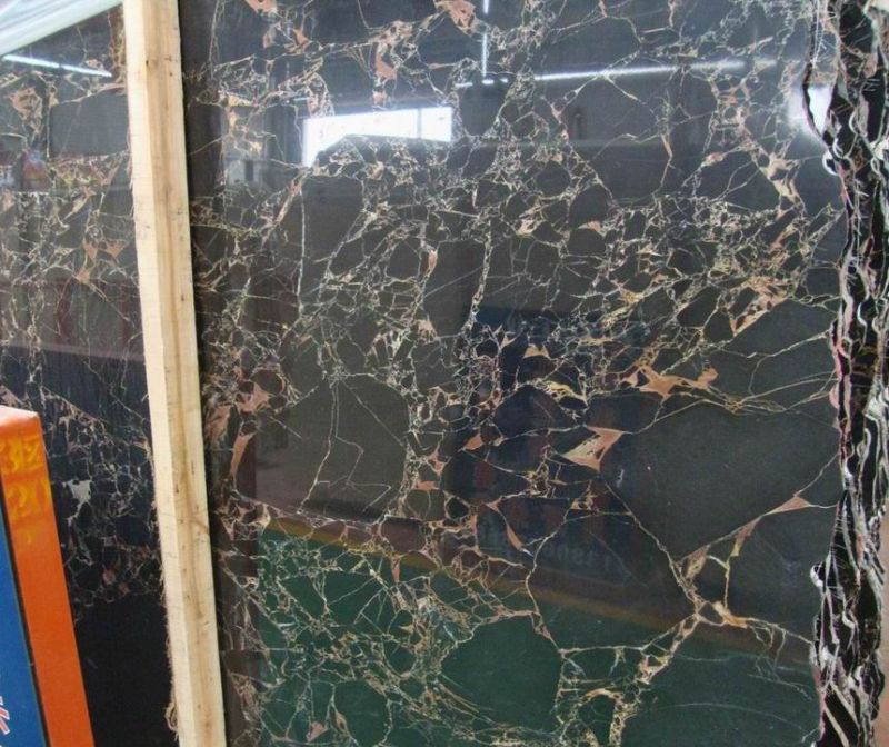Black Nero marquina marble tiles for flooring ,wall,kitchen,bathroom(YQT)