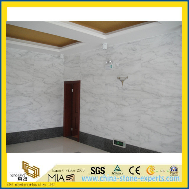 Polished White Marble Stone Wall Tiles for Project (YYT)
