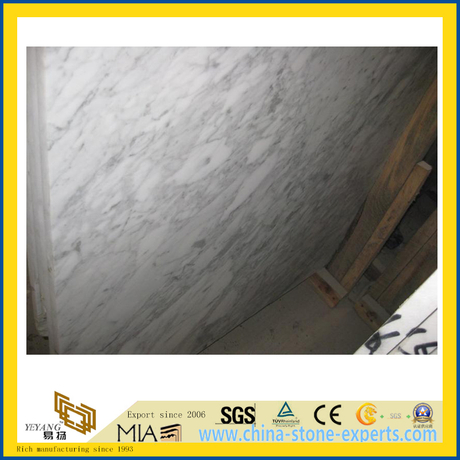 Polished Calacata White Marble Slab for Countertop/Vanity Top